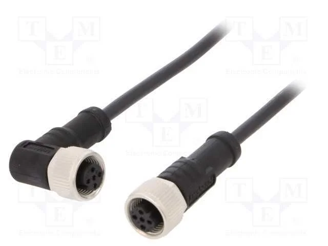 Cabo para Sensores/Automatização, Pin: 5, M12-M12, 1m, Pino, Pino