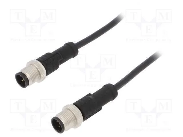Cabo para Sensores/Automatização, Pin: 5, M12-M12, 1m, Pino, Pino
