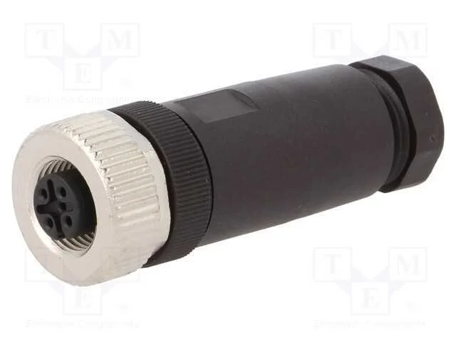 Ficha, M12, Pin: 5, Fêmea, Código A-Devicenet / Canopen, com Cabo