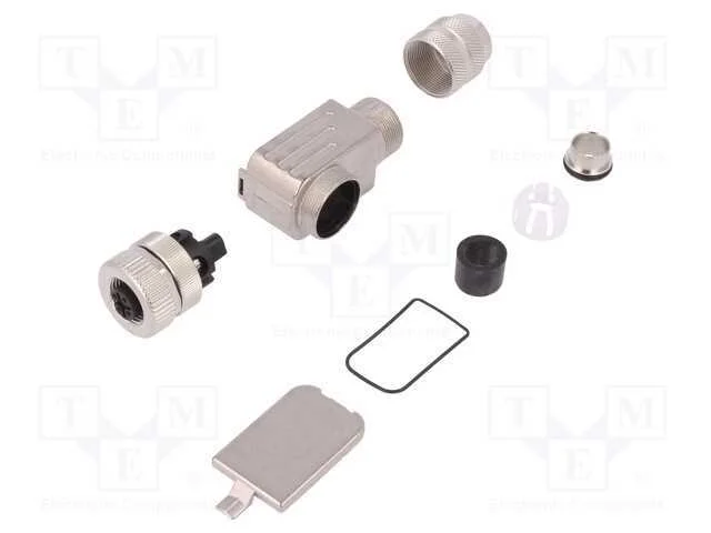 Ficha, M12, Pin: 5, Fêmea, Código B-Profibus, com Cabo, Ip67, 6÷8mm