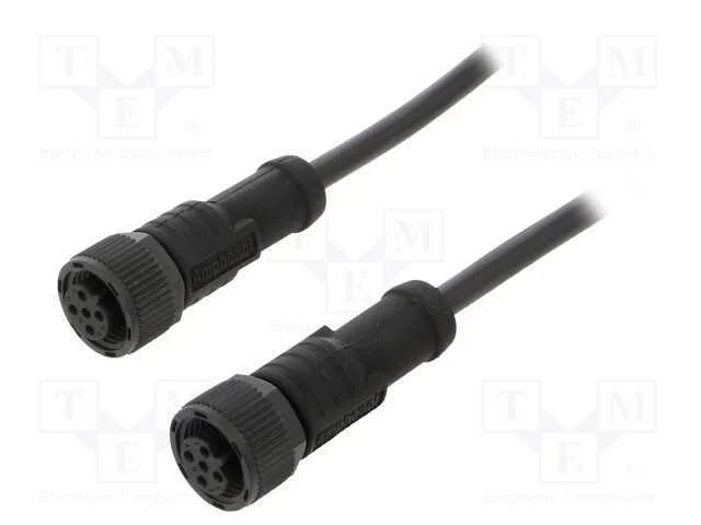Cabo para Sensores/Automatização, Pin: 5, M12-M12, 1m, Pino, Pino