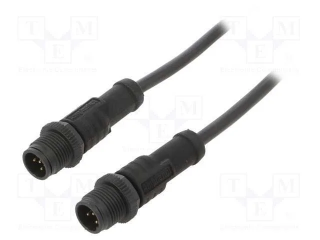 Cabo para Sensores/Automatização, Pin: 5, M12-M12, 1m, Pino, Pino