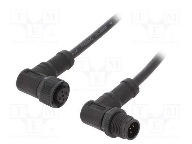 Cabo para Sensores/Automatização, Pin: 5, M12-M12, 1m, Pino, Pino