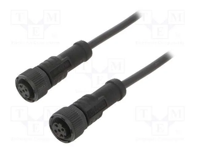 Cabo para Sensores/Automatização, Pin: 4, M12-M12, 1m, Pino, Pino