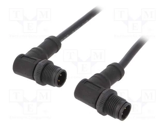 Cabo para Sensores/Automatização, Pin: 4, M12-M12, 1m, Pino, Pino