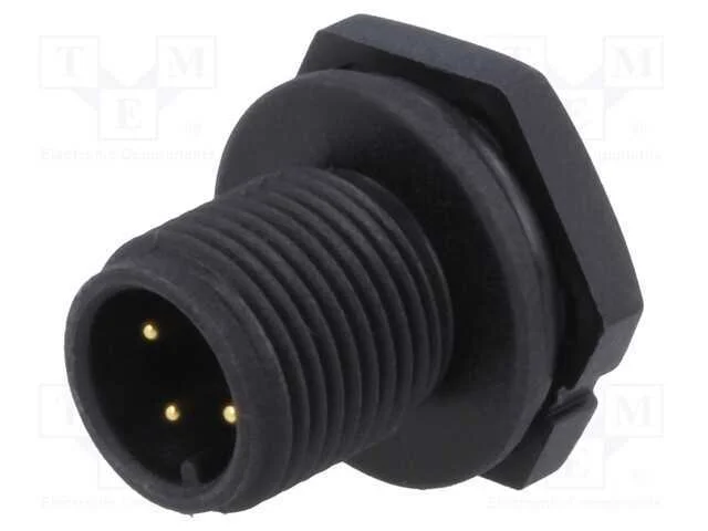 Tomada, M12, Pin: 4, Macho, Código A-Devicenet / Canopen, Solda