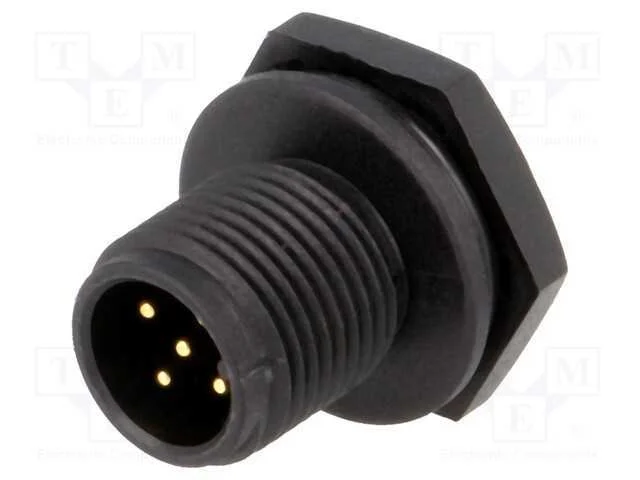 Tomada, M12, Pin: 5, Macho, Código A-Devicenet / Canopen, Solda