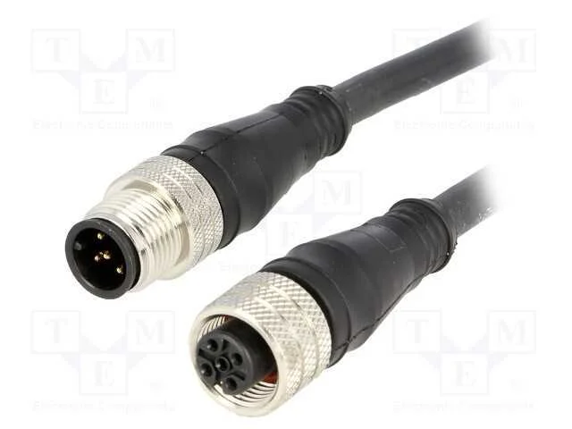 Cabo para Sensores/Automatização, Pin: 5, M12-M12, 2m, Pino, Pino