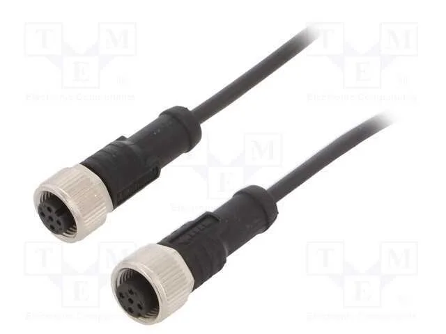 Cabo para Sensores/Automatização, Pin: 4, M12-M12, 2m, Pino, Pino