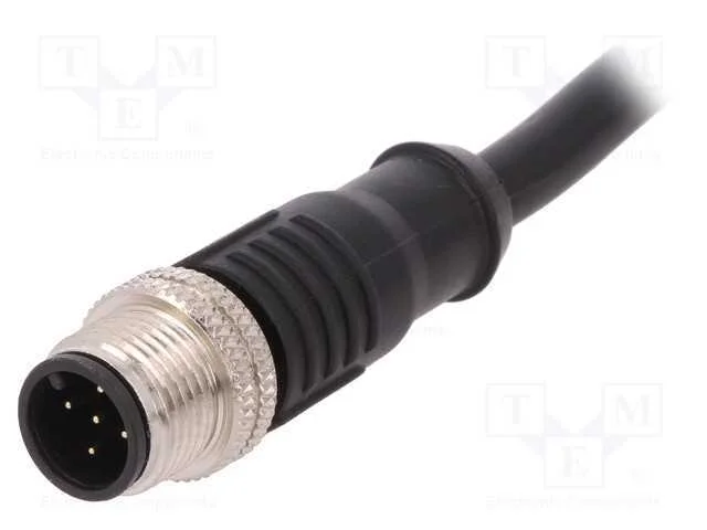 Ficha, M12, Pin: 5, Macho, Código A-Devicenet / Canopen, Ip67, 60v