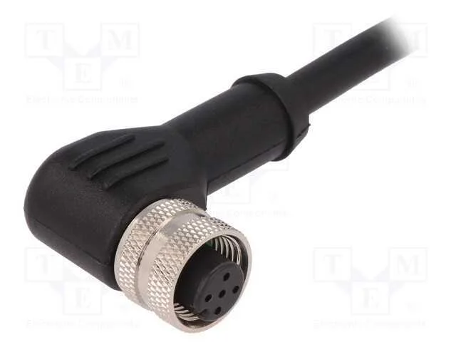 Ficha, M12, Pin: 5, Fêmea, Código A-Devicenet / Canopen, Ip67, 60v