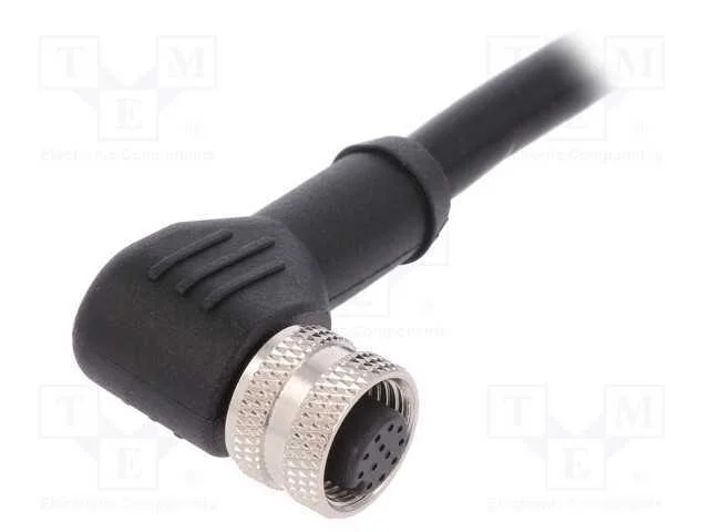 Ficha, M12, Pin: 12, Fêmea, Código A-Devicenet / Canopen, Ip67, 30v