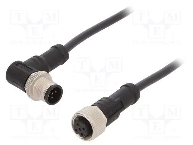 Cabo para Sensores/Automatização, Pin: 5, M12-M12, 1m, Pino, Pino