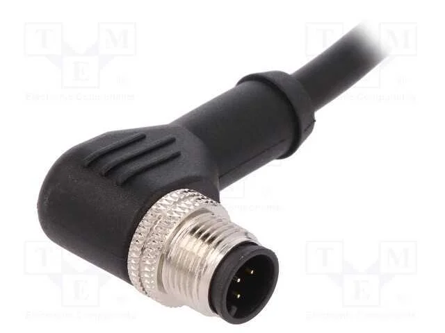 Ficha, M12, Pin: 5, Macho, Código A-Devicenet / Canopen, Ip67, 60v