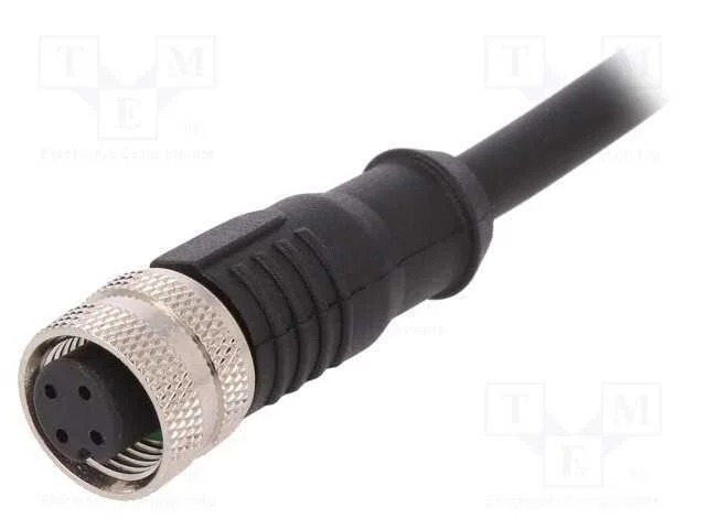 Ficha, M12, Pin: 3, Fêmea, Código A-Devicenet / Canopen, Ip67, 250v