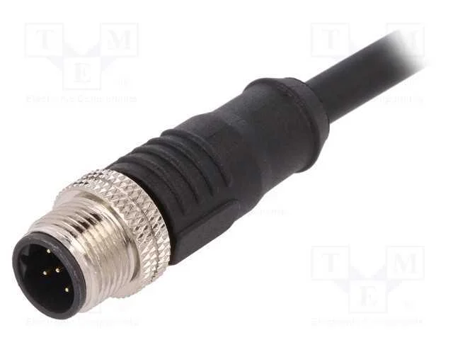 Ficha, M12, PIN: 5, macho, código B-Profibus, IP6.