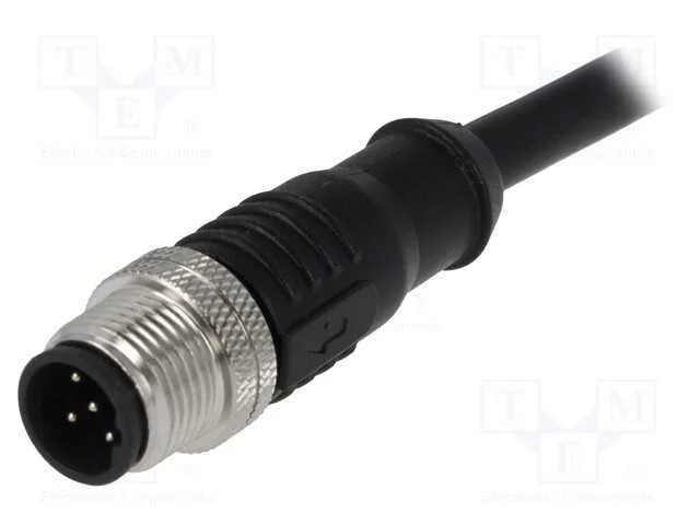 Ficha, M12, Pin: 5, Macho, Código B-Profibus, Ip65,Ip67, 60v, 4a