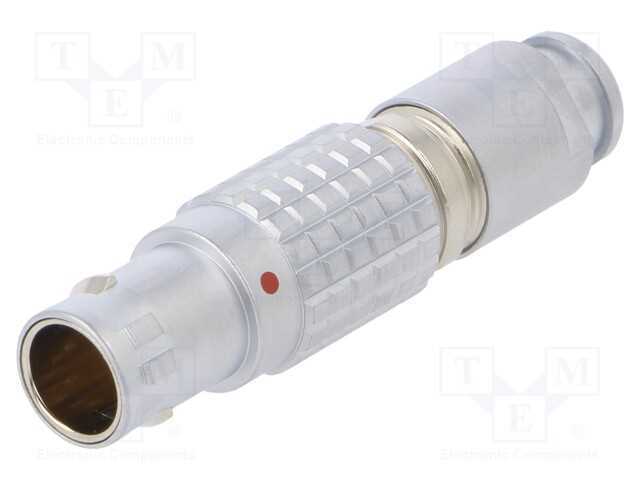 Conector: redondos, 1B, ficha, macho, PIN: 8, sol.