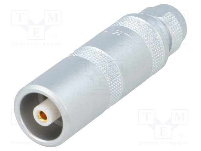 Conector: concêntricos, 1S, ficha, fêmea, solda, .