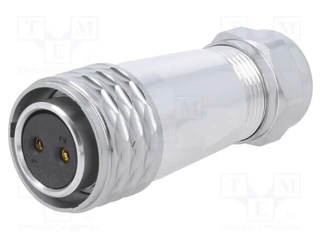 Ficha, Sa20, Fêmea, Pin: 2, Ip67, 8÷12mm, 25a, Solda, com Cabo, 500v