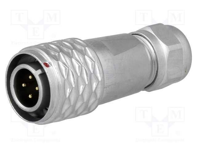 Ficha, SF12, macho, PIN: 4, IP67, 4÷6,5mm, 5A, so.