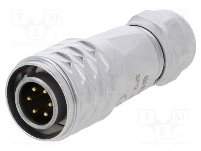 Ficha, SF12, macho, PIN: 6, IP67, 4÷6,5mm, 5A, so.