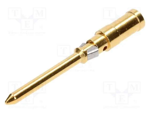 Contacto, macho, liga em cobre, dourado, 1,5mm2, .