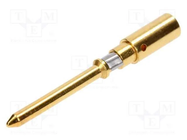 Contacto, macho, liga em cobre, dourado, 2,5mm2, .