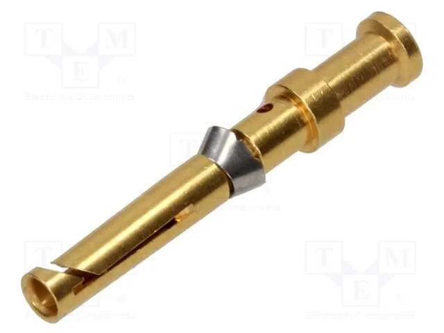 Contacto, fêmea, liga em cobre, dourado, 0,5mm2, .