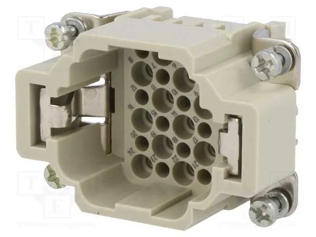 Conector: HDC, macho, Han DD, PIN: 24, 24+PE, tam.