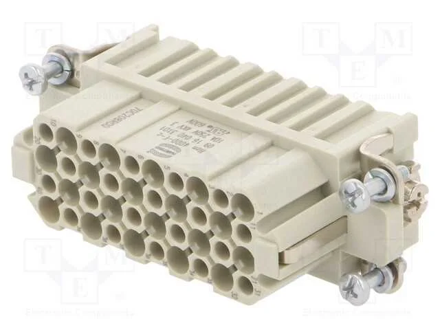 Conector: HDC, fêmea, Han DD, PIN: 40, 40+PE, tam.