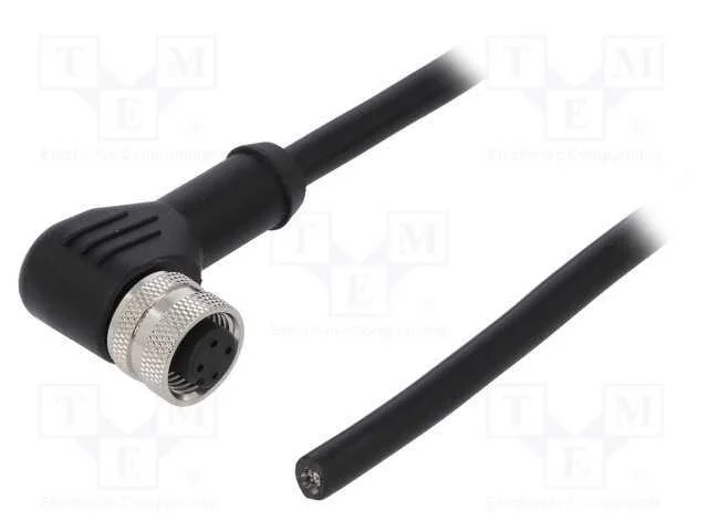 Ficha, M12, Pin: 4, Fêmea, Código A-Devicenet / Canopen, Ip65,Ip67