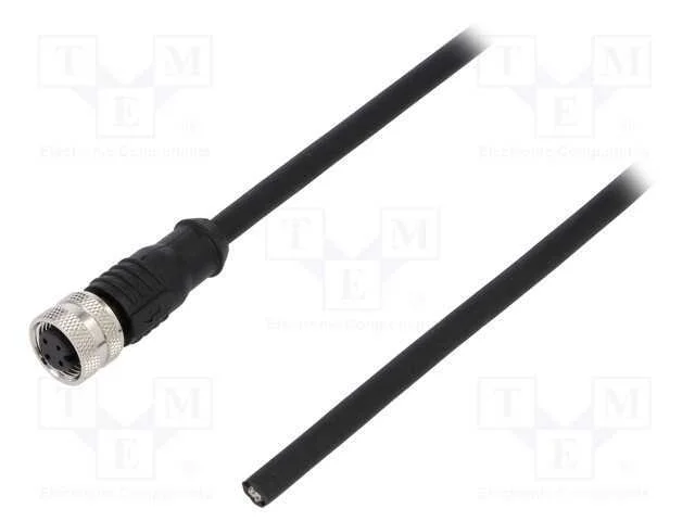 Ficha, M12, Pin: 4, F&ecirc;mea, C&oacute;digo A-Devicenet / Canopen, Ip65,Ip67