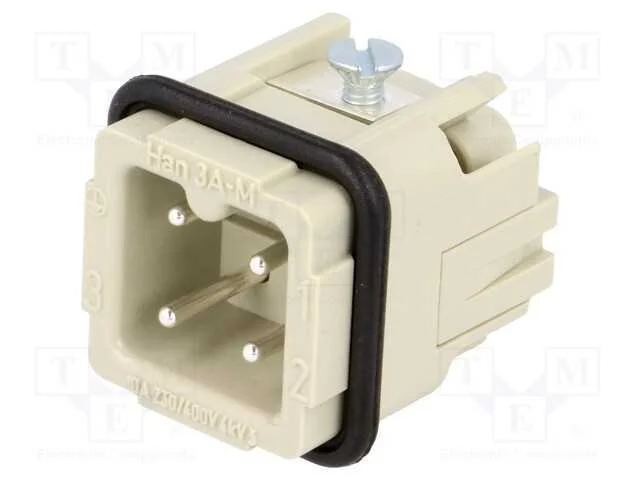 Conector: HDC, inserto de contatos, macho, Han A,.