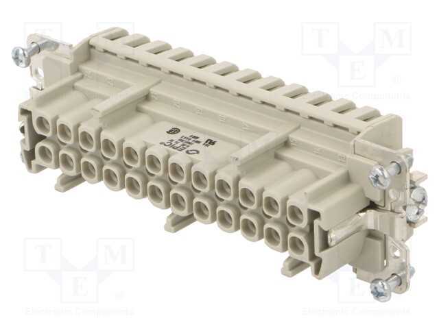 Conector: HDC, inserto de contatos, fêmea, EPIC H.