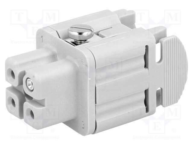 Conector: HDC, fêmea, EPIC H-A, PIN: 4, 3+PE, tam.