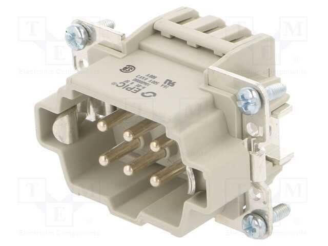 Conector: HDC, inserto de contatos, macho, EPIC H.
