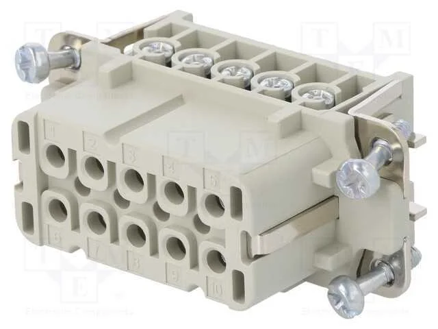 Conector: HDC, fêmea, EPIC H-A, PIN: 10, 10+PE, t.