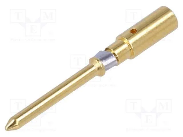 Contacto, macho, liga em cobre, dourado, 2,5mm2, .