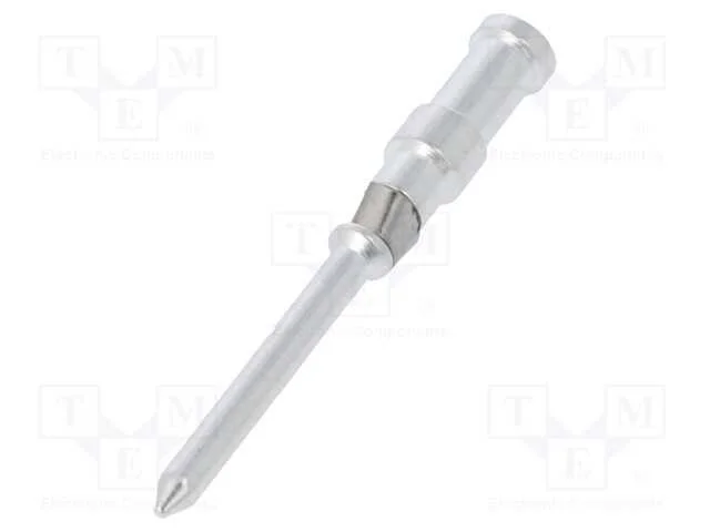Contacto, macho, liga em cobre, prateado, 0,37mm2.