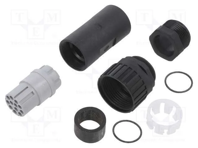 Conector: DIN 43651, ficha, NR, fêmea, PIN: 12, s.