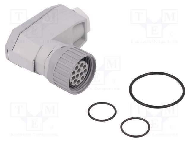 Conector: Din 43651, Ficha, Nr, Fêmea, Pin: 12, Sem Contactos, 5a