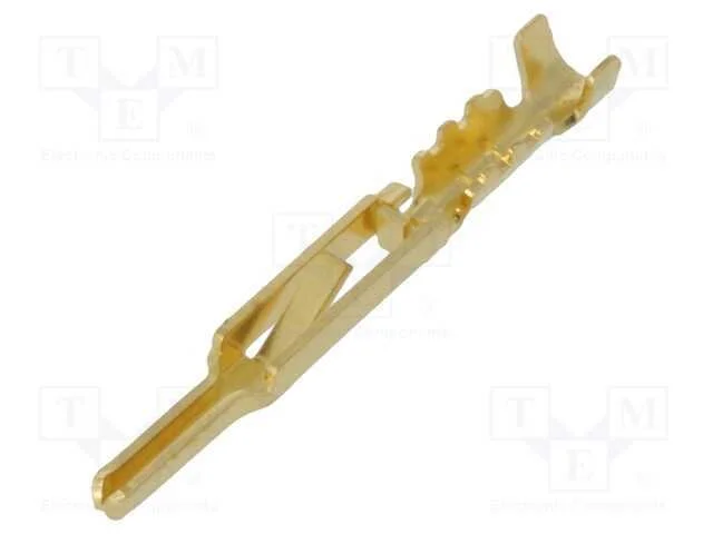 Contacto, macho, dourado, 28AWG÷24AWG, cerrar