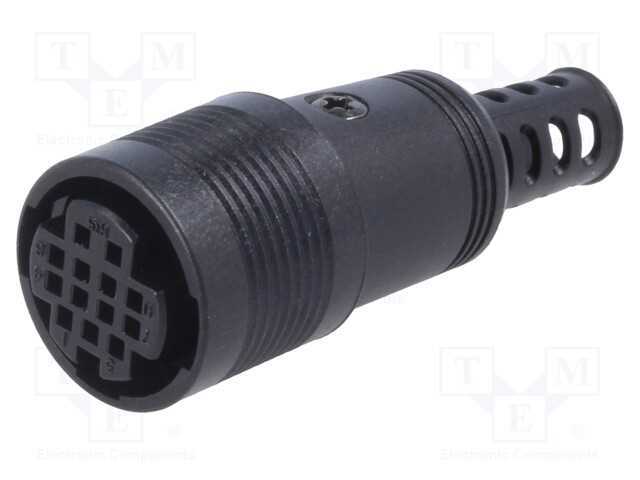 Conector: Redondos, Ficha, Rp13, Fêmea, Pin: 13, Sem Contactos, 100v