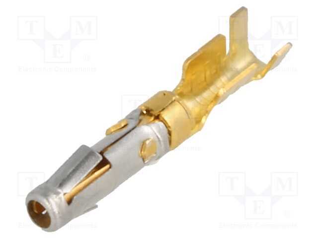 Contacto, Fêmea, Dourado, 18awg÷16awg, Cb, a Granel, Cerrar, 10a