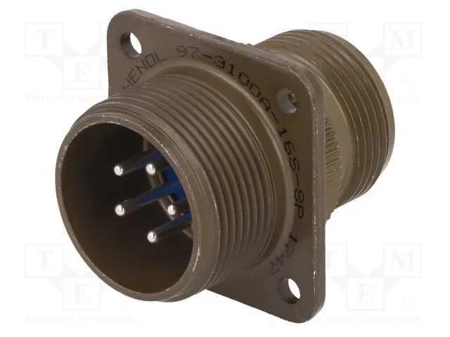 Conector: redondos, tamanho 16S, 97, liga de alum.