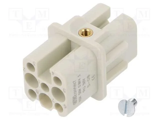Conector: HDC, inserto de contatos, fêmea, S-D8, .