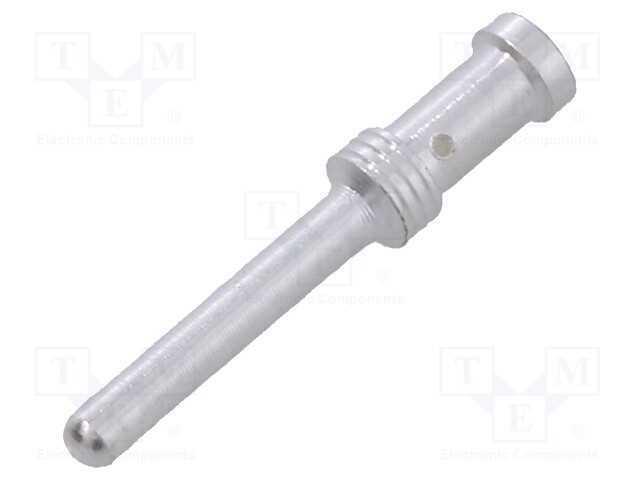 Contacto, macho, 2,5mm, prateado, 2,5mm2, 14AWG, .