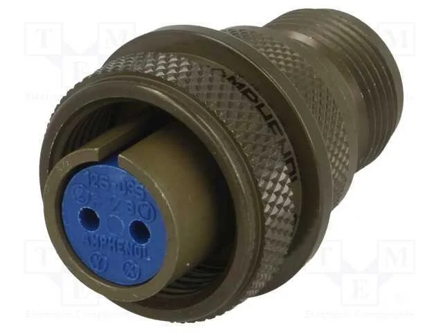 Conector: Redondos, Tamanho12s, 97, Liga de Alumínio, Ficha, Pin: 2