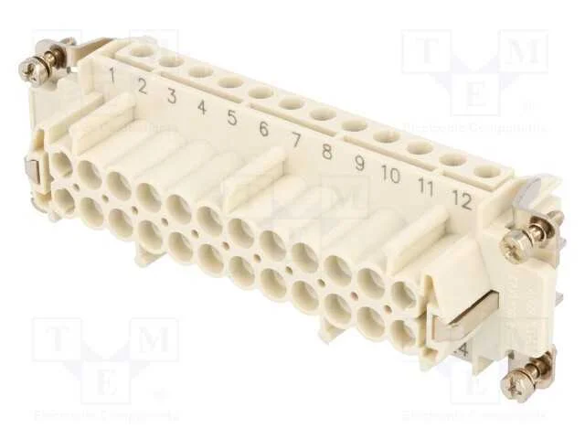 Conector: HDC, inserto de contatos, f&ecirc;mea, S-E, P.